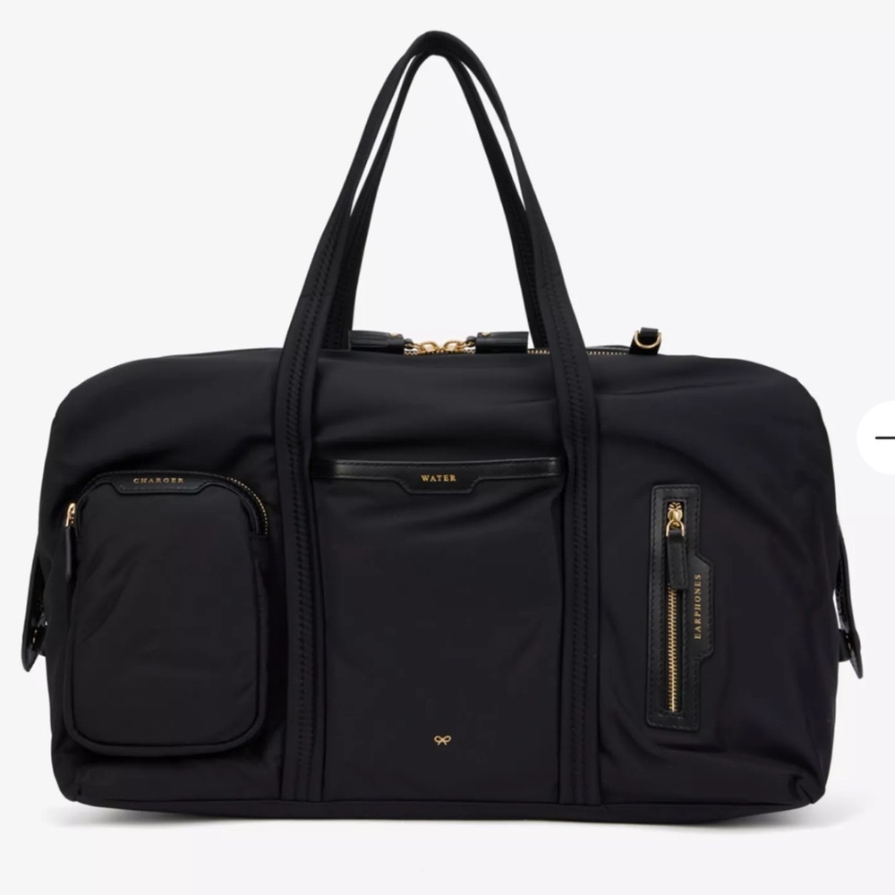 Anya Hindmarch Black inflight Travel Bag